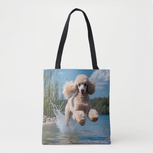 Standard Poodle Elegante Schultertasche Tasche (Vorderseite)