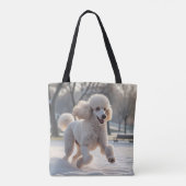 Standard Poodle Elegante Schultertasche Tasche (Rückseite)