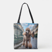 Standard Poodle Elegante Schultertasche Tasche (Rückseite)