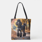 Standard Poodle Elegante Schultertasche Tasche (Rückseite)