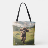 Standard Poodle Elegante Schultertasche Tasche (Rückseite)