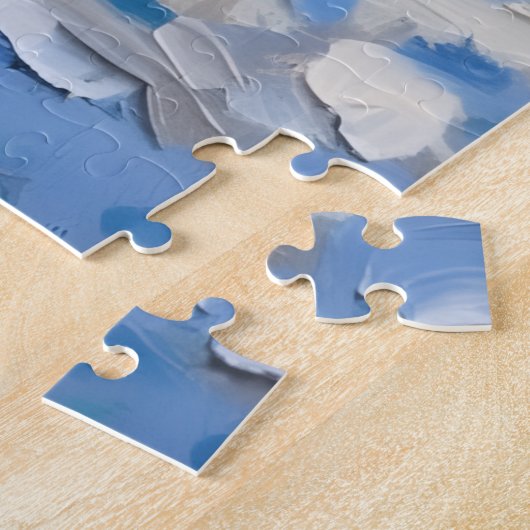 Standard Poodle French Sleigh Christmas Puzzle (Seite)