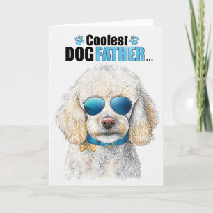 Standard Poodle Hund Coolster Vater Vatertag Feiertagskarte
