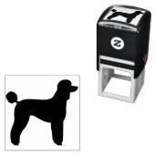 Standard Poodle Hunde Silhouette Permastempel (Beispiel)