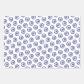 Standard Poodle Malerei White Original Dog Art Geschenkpapier Set (Vorderseite 2)