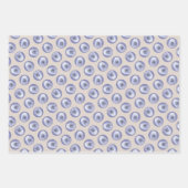 Standard Poodle Malerei White Original Dog Art Geschenkpapier Set (Vorderseite)