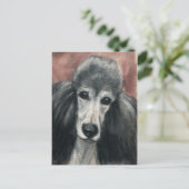 Standard Poodle Original Dose Postkarte (Stehend Vorderseite)