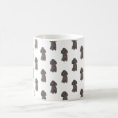 Standard Poodle (schwarz) Kaffeetasse (Mittel)