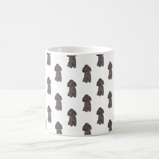 Standard Poodle (schwarz) Kaffeetasse (Mittel)