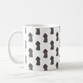 Standard Poodle (schwarz) Kaffeetasse (Links)