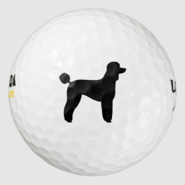 Standard Poodle-Silhouette Golfball