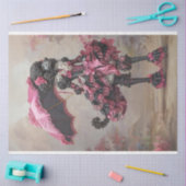 Standard Poodle Walking im Park Decoupage Seidenpapier (Basteln)