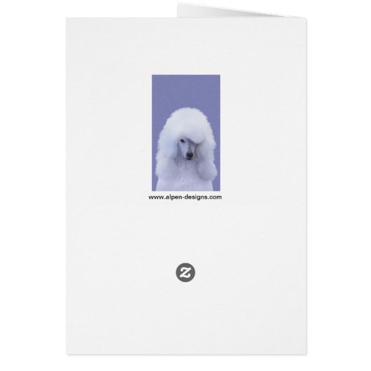 Standard Poodle White Painting - Original Dog Art (Hinten)