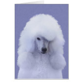 Standard Poodle White Painting - Original Dog Art (Vorne)