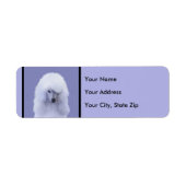 Standard Poodle White Painting - Original Dog Art (Vorne)