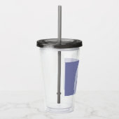 Standard Poodle White Painting - Original Dog Art Acryltrinkbecher (Rechts)