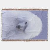 Standard Poodle White Painting - Original Dog Art Decke (Vorderseite)