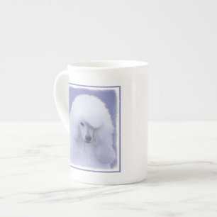 Standard Poodle White Painting - Original Dog Art Porzellantasse