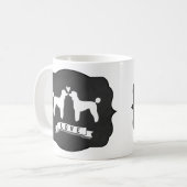 Standard Poodles Liebe Kaffeetasse (Vorderseite Links)