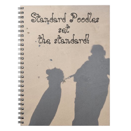 Standard Poodles setzen die Standards Notizblock (Vorderseite)
