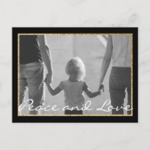 Standard Postcard Chanukah Gold