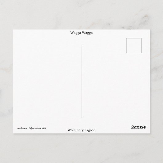 Standard postcard postkarte (Rückseite)