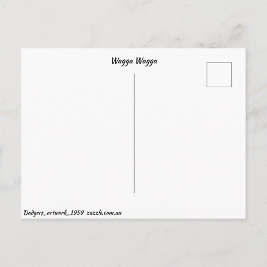 Standard Postkarte (Rückseite)