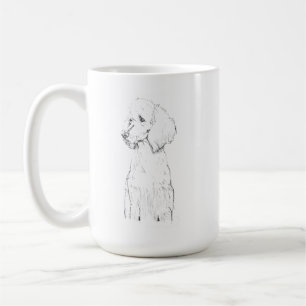 Standard Pudel-Hund Haustier-Porträt  Kaffeetasse