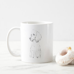 Standard Pudel-Hund Haustier-Porträt  Kaffeetasse