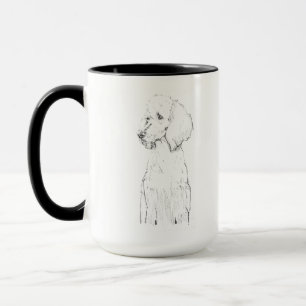 Standard Pudel-Hund Haustier-Porträt  Tasse