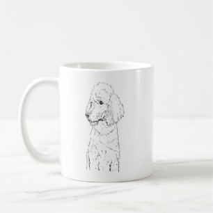 Standard Pudel-Hund-Illustration - Tinten-Kunst Kaffeetasse