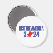 Standard Restore America Circle Magnet (Vorderseite/Rückseite)