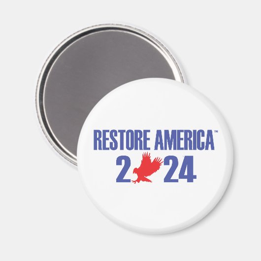 Standard Restore America Circle Magnet (Vorderseite/Rückseite)