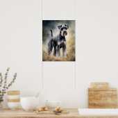 Standard Schnauzer Dog Art Print Poster (Küche)