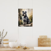 Standard Schnauzer Dog Art Print Poster (Küche)