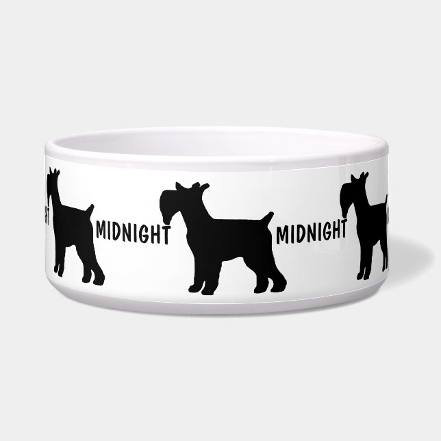 Standard Schnauzer Dog Bowl Napf (Vorderseite)