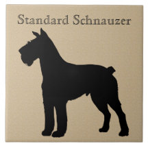 Standard Schnauzer Dog Silhouette