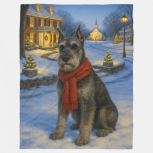 Standard Schnauzer Ferien Fleecedecke