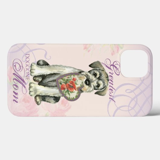 Standard Schnauzer Heart Mama Case-Mate iPhone Hülle (Rückseite (Horizontal))