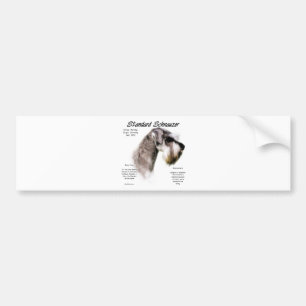 Standard Schnauzer History Design Autoaufkleber
