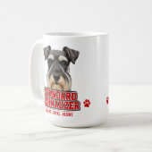 🐾 Standard Schnauzer Liebhaber Stolz 🐾 Kaffeetasse (Vorderseite Links)