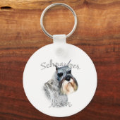Standard Schnauzer Mama 2 Schlüsselanhänger (Vorderseite)