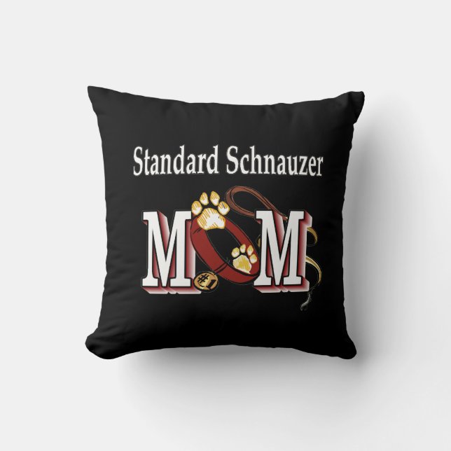 Standard Schnauzer Mama Kissen (Vorderseite)
