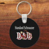 Standard Schnauzer Papa Schlüsselanhänger (Vorderseite)