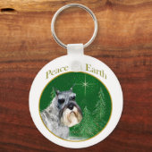 Standard Schnauzer Peace Schlüsselanhänger (Vorderseite)