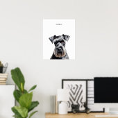 Standard Schnauzer Personalisiert Print Poster (Heimbüro)