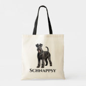 Standard Schnauzer Personalize Tragetasche (Rückseite)