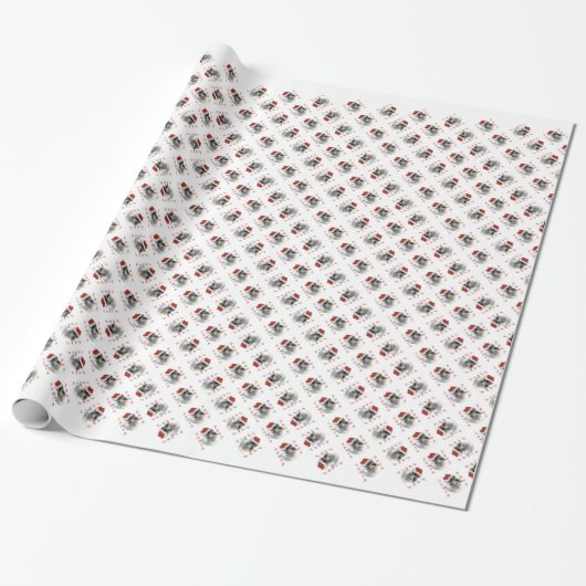 Standard Schnauzer Santa Paws Geschenkpapier (Ungerollt)