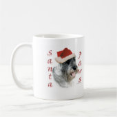 Standard Schnauzer Santa Paws Kaffeetasse (Links)