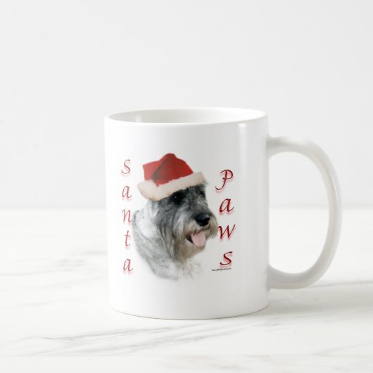 Standard Schnauzer Santa Paws Kaffeetasse (Rechts)